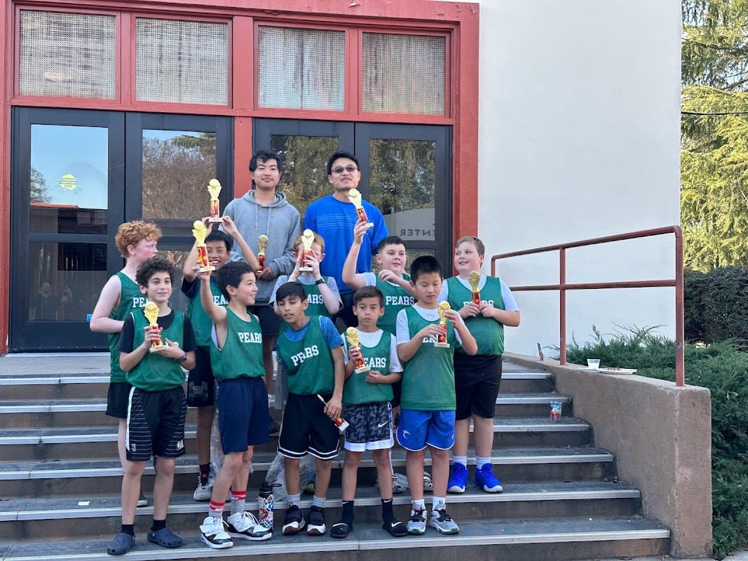 Campbell Youth Basketball League - Coach Roger with Pears Team